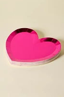 xo, Fetti Heart Shaped Disposable Plate Set