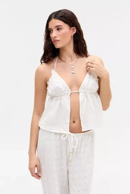 Out From Under Broderie Tie-Back Cami