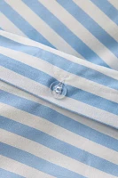 Simple Stripe Brushed Cotton Duvet Set