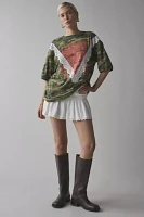UO Shirley Lace-Trim Oversized Graphic Tee