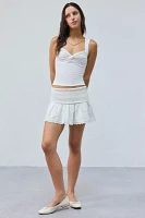 Kimchi Blue Jesse Foldover Fit-And-Flare Micro Mini Skirt