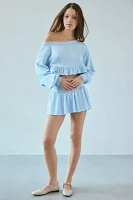 Out From Under Lyra Ruffle Off-The-Shoulder Pullover