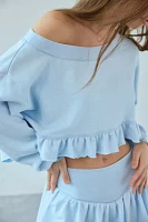 Out From Under Lyra Ruffle Off-The-Shoulder Pullover