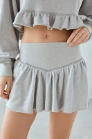 Out From Under Lyra Ruffle Drop-Waist Mini Skort