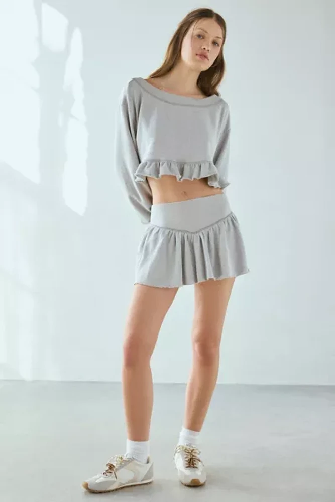 Out From Under Lyra Ruffle Drop-Waist Mini Skort