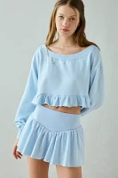 Out From Under Lyra Ruffle Drop-Waist Mini Skort