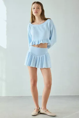 Out From Under Lyra Ruffle Drop-Waist Mini Skort