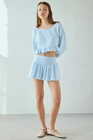 Out From Under Lyra Ruffle Drop-Waist Mini Skort