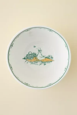 Graphic Printed Ceramic Cereal Bowl