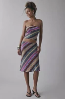 UO Ziggy Embroidered Knit Tube Top & Midi Skirt Set