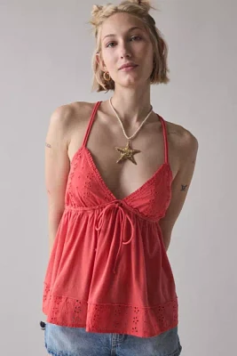 Kimchi Blue Bailey Eyelet Lace Babydoll Tank Top