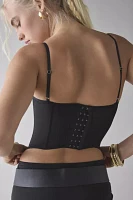 Out From Under Aura Lace-Trim Mesh Corset Top