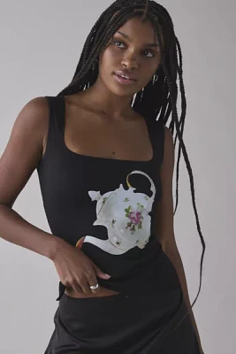 Tyler McGillivary Alice Square Neck Open-Back Tank Top