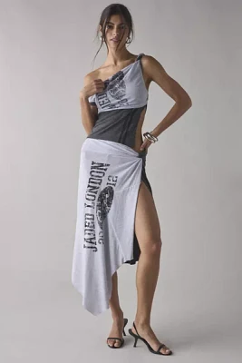 Jaded London Asymmetric Spliced Two-Tee Top