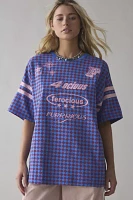 BDG Furrious Rowan Graphic Oversized Checkerboard Jersey Tee