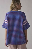 BDG Furrious Rowan Graphic Oversized Checkerboard Jersey Tee