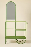 Lucie Iron Mirror Entryway Storage Console