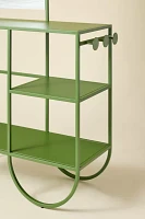 Lucie Iron Mirror Entryway Storage Console