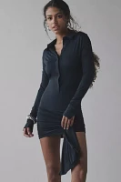 Lioness Soho Collared Tie-Front Mini Dress