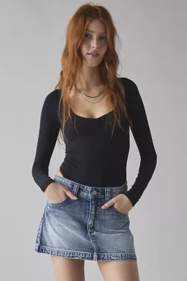 Abrand 95 Jenna A-line Denim Mini Skirt