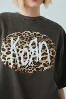 Korn Graphic Overdyed Slouchy Tee