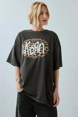 Korn Graphic Overdyed Slouchy Tee