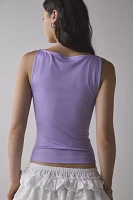 UO Mercedes Orchid Graphic Boatneck Tank Top