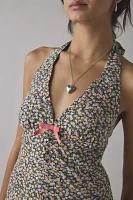 Kimchi Blue Charlotte Printed Halter Mini Dress