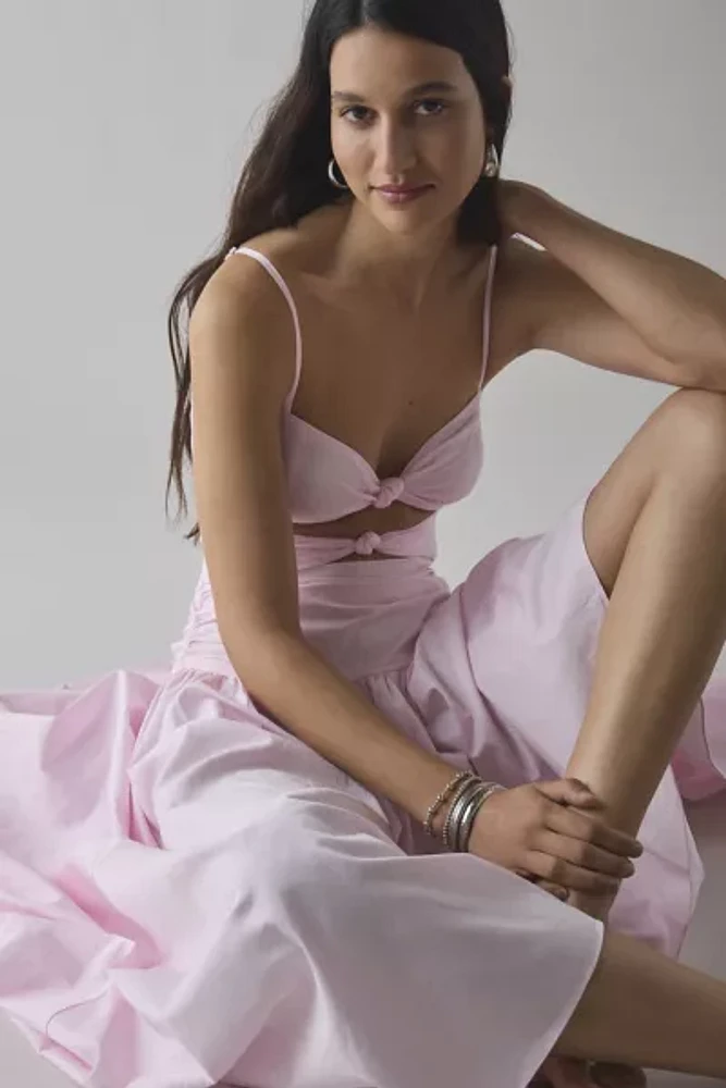 For Love & Lemons Susannah High-Low Maxi Dress