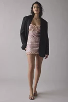 For Love & Lemons Sophia Ruffle-Trim Sequin Mini Dress