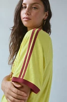 Madrid Graphic Oversized V-Neck Jersey Tee