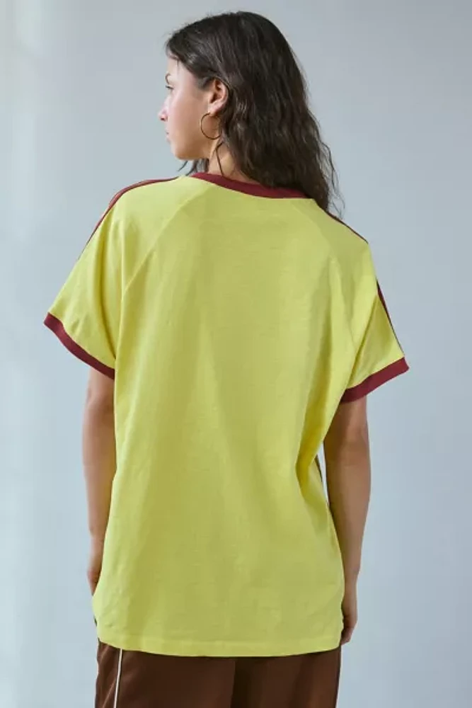 Madrid Graphic Oversized V-Neck Jersey Tee
