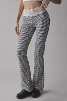 Lioness On Pointe Black Check Flare Pant