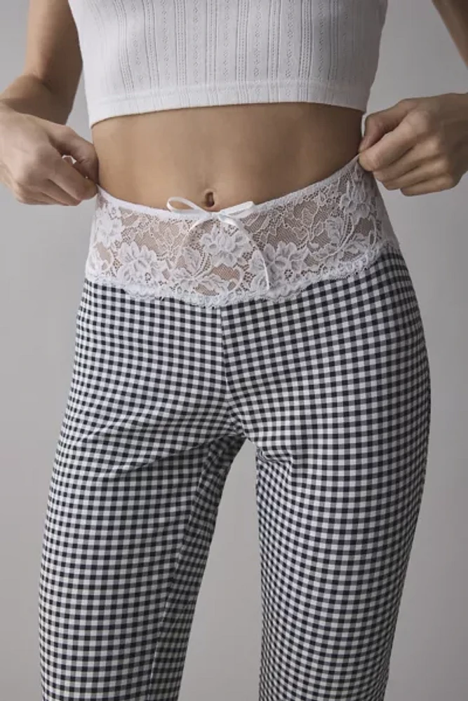 Lioness On Pointe Black Check Flare Pant