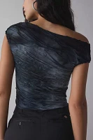 Jaded London Reign Asymmetric One-Shoulder Crop Top