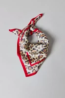 Leopard Print Satin Bandana