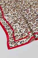 Leopard Print Satin Bandana