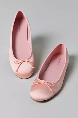 UO Lucy Satin Ballet Flat