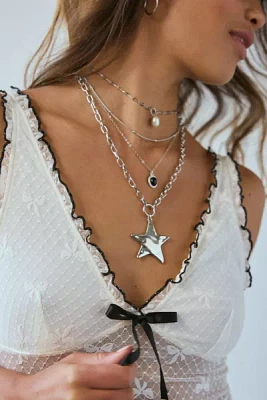 Jupiter Star Pendant Layering Necklace Set