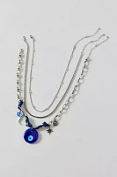 Santorini Layering Charm Necklace Set