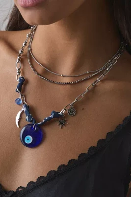 Santorini Layering Charm Necklace Set