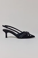 UO Wren Buckle Slingback Kitten Heel