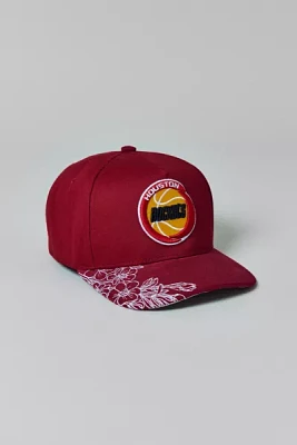 Mitchell & Ness NBA Houston Rockets Flowers Snapback Hat