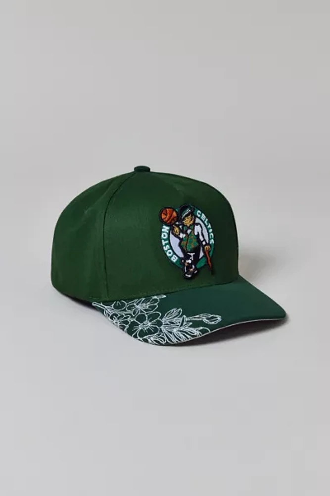 Mitchell & Ness NBA Boston Celtics Flowers Snapback Hat
