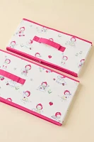 Icon Printed Collapsible Fabric Storage Basket