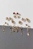 Coastal Charm Post And Hoop Earring Set