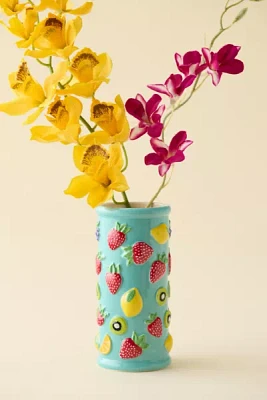 Tropical Fruit Icon Ceramic Vase