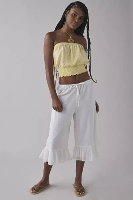 Kimchi Blue Livia Ruffle Bloomer Capri Pant