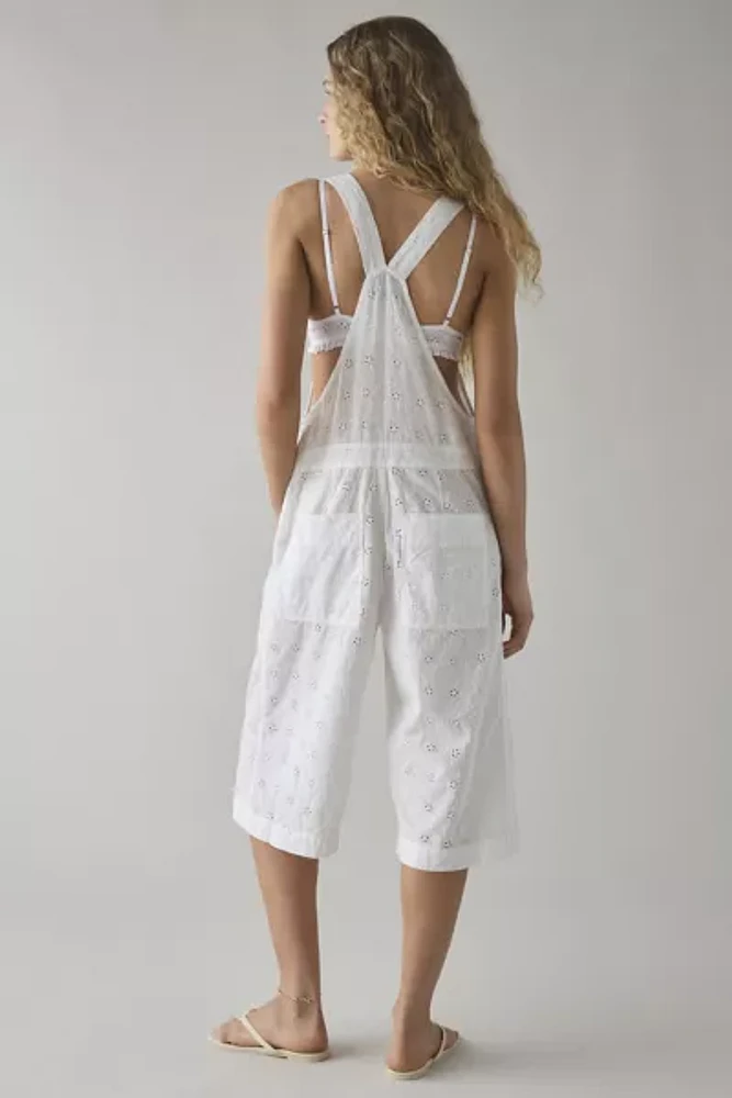 BDG Billy Semi-Sheer Eyelet Lace Shortall