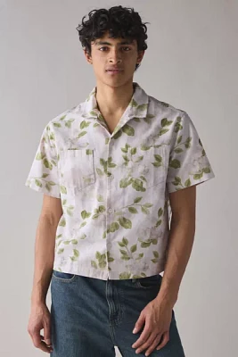 BDG Floral Washed Cotton Short Sleeve Shirt